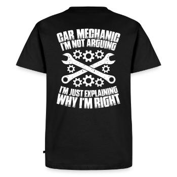 Automotive Mechatronics Engineer Car Mechanic Auto Mechanic - Men's Premium Organic T-Shirt - black - Back - Nico (187cm)