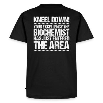 Biochemiker Biochimie Biochimie Biochimiste - T-shirt Premium bio Homme - noir - Dos - Nico (187cm)