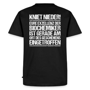 Biochemiker Biochimie Biochimie Biochimiste - T-shirt Premium bio Homme - noir - Dos - Nico (187cm)