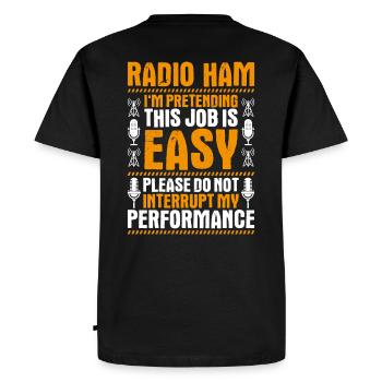 Amateurfunker Amateurfunk Radio Ham Amateur Radio - T-shirt Premium bio Homme - noir - Dos - Nico (187cm)