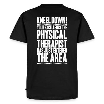 Physiothérapie Physiothérapeute Physiothérapeute - T-shirt Premium bio Homme - noir - Dos - Nico (187cm)