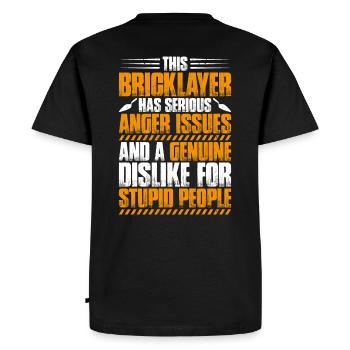 Maître Maçonnerie Maçonnerie Maçon Maçon - T-shirt Premium bio Homme - noir - Dos - Nico (187cm)