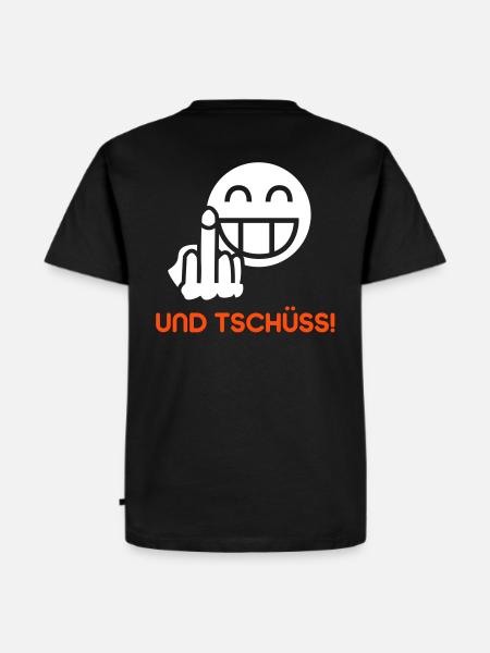 Und tschüss! - Männer Premium Bio T-Shirt - Schwarz