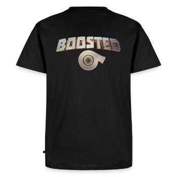 Turbo boosté - T-shirt Premium bio Homme - noir - Dos - Nico (187cm)