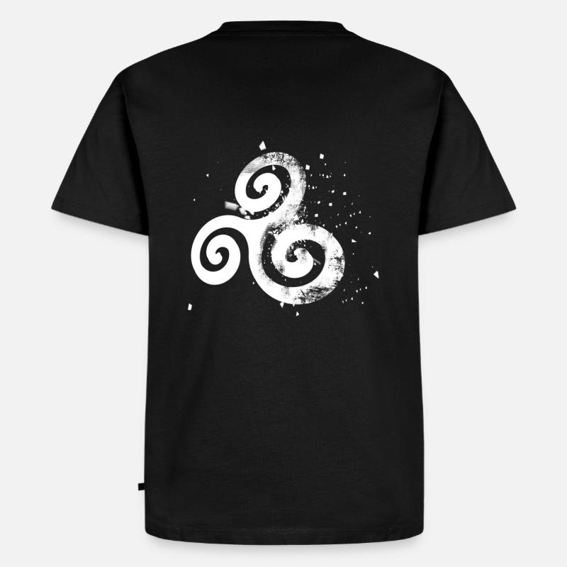 bzh triskell eclate 2 - T-shirt Premium bio Homme - noir