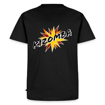 Kizomba Explosion - Männer Premium Bio T-Shirt - Schwarz - Hinten - Nico (187cm)