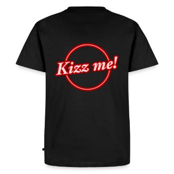 Kizz Me - T-shirt Premium bio Homme - noir - Dos - Nico (187cm)