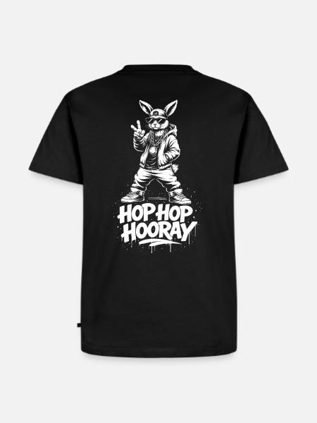 HOP HOP HOORAY Bunny - Men's Premium Organic T-Shirt - black