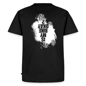 Est-ce que mon vélo va bien? Cadeau t-shirt pour les vététistes - T-shirt Premium bio Homme - noir - Dos - Nico (187cm)