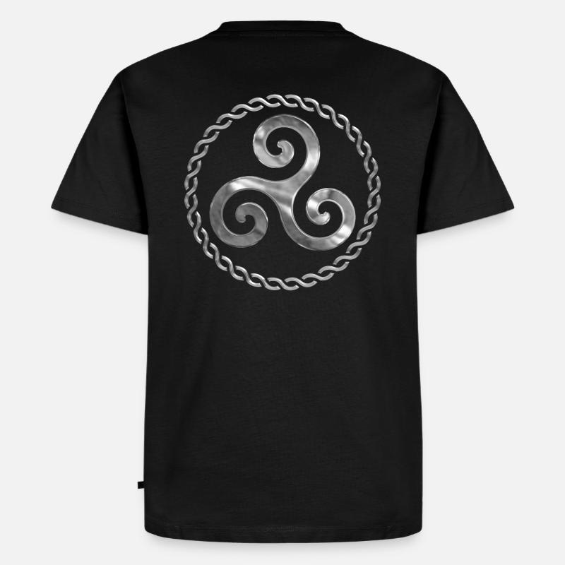 Triskel breizh - Männer Premium Bio T-Shirt - Schwarz