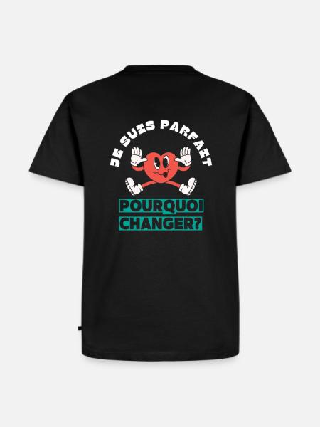 I'm perfect, why change? - Men's Premium Organic T-Shirt - black