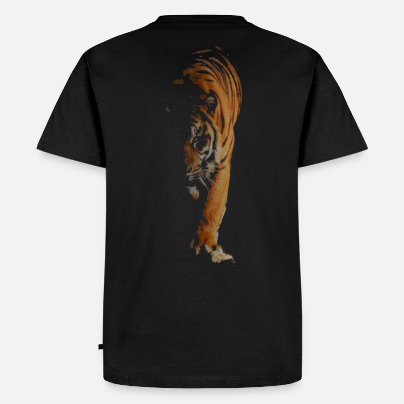 Tiger - Männer Premium Bio T-Shirt - Schwarz