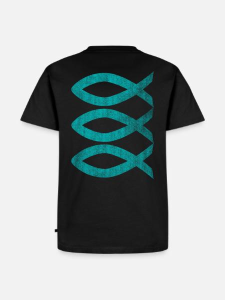 Christian fish Jesus fish - Men's Premium Organic T-Shirt - black