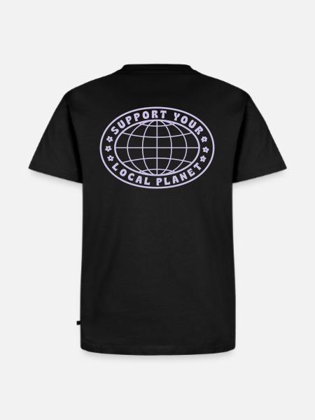 SUPPORT YOUR LOCAL PLANET - Men's Premium Organic T-Shirt - black