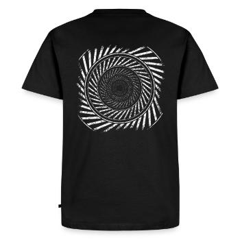 23K19spiral - T-shirt Premium bio Homme - noir - Dos - Nico (187cm)