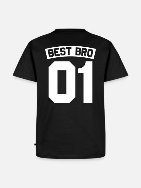 Best Bro - Männer Premium Bio T-Shirt - Schwarz