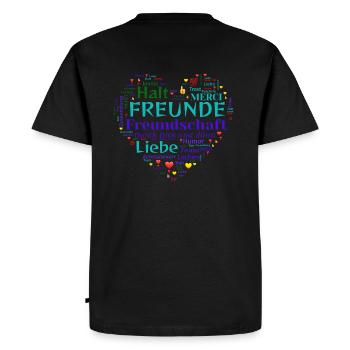 Amis - T-shirt Premium bio Homme - noir - Dos - Nico (187cm)