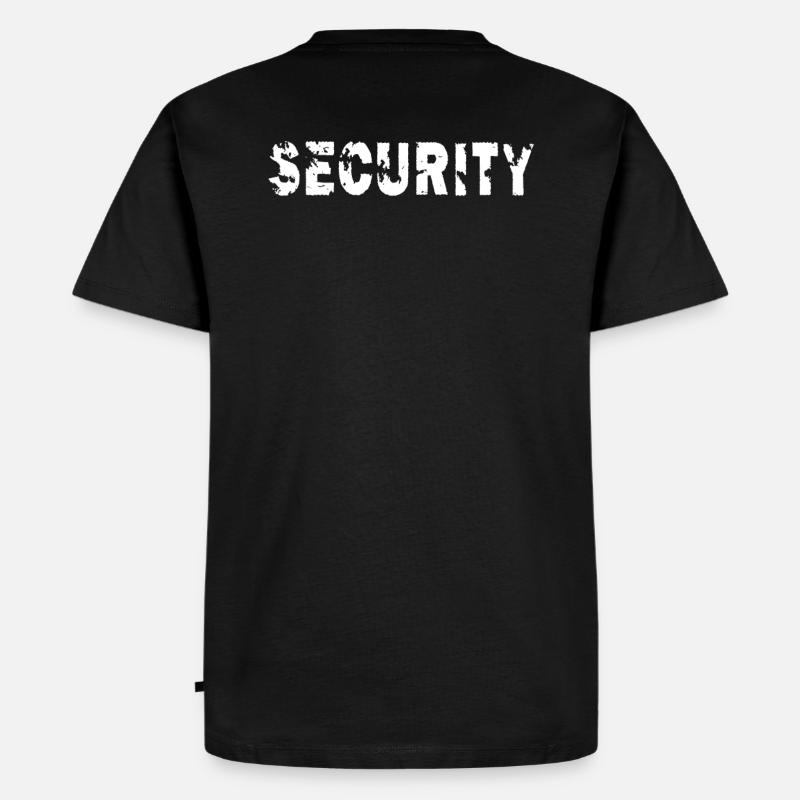 Security - Männer Premium Bio T-Shirt - Schwarz