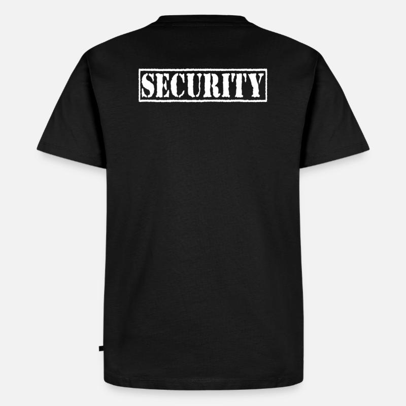 Security Türsteher - Männer Premium Bio T-Shirt - Schwarz