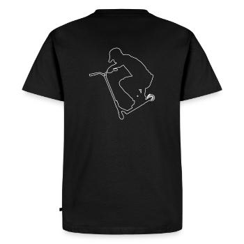 Deckgrab 4 - T-shirt Premium bio Homme - noir - Dos - Nico (187cm)