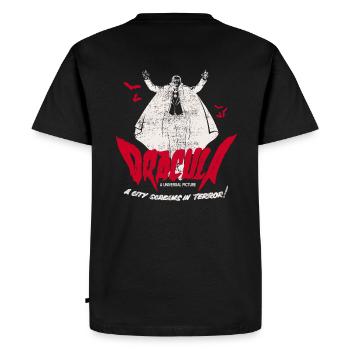 Universal Monsters Dracula Ècrit Rouge Avec Chats - T-shirt Premium bio Homme - noir - Dos - Nico (187cm)