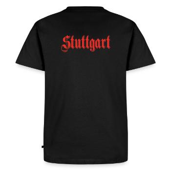 Stuttgart Stuggi 0711 Bad Cannstatt Souabe - T-shirt Premium bio Homme - noir - Dos - Nico (187cm)