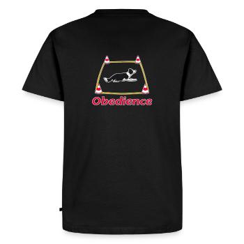 Obedience Border Collie 2 - T-shirt Premium bio Homme - noir - Dos - Nico (187cm)