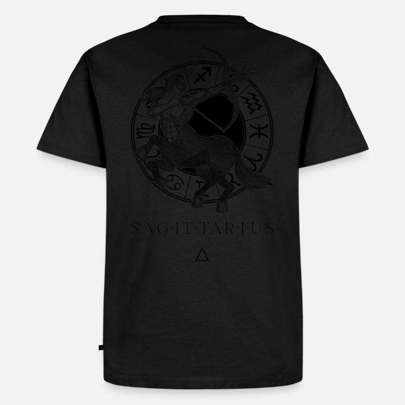 Schütze Zodiaco Nero - Männer Premium Bio T-Shirt - Schwarz