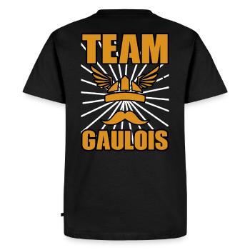 Cadeau marrant pour patriote | Design pour Gaulois - T-shirt Premium bio Homme - noir - Dos - Nico (187cm)