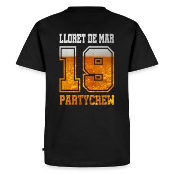Lloret de Mar Partycrew - T-shirt Premium bio Homme - noir - Dos - Nico (187cm)
