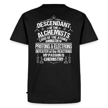 Chemistry Chemist Chemist Chemistry lab chemist - Men's Premium Organic T-Shirt - black - Back - Nico (187cm)