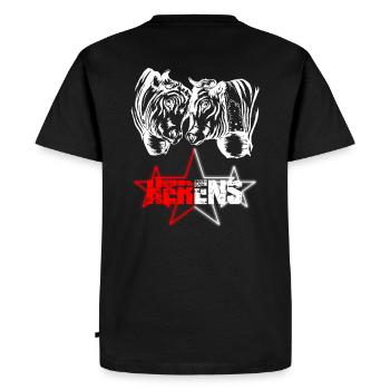 Vaches d'hérens eringer - T-shirt Premium bio Homme - noir - Dos - Nico (187cm)