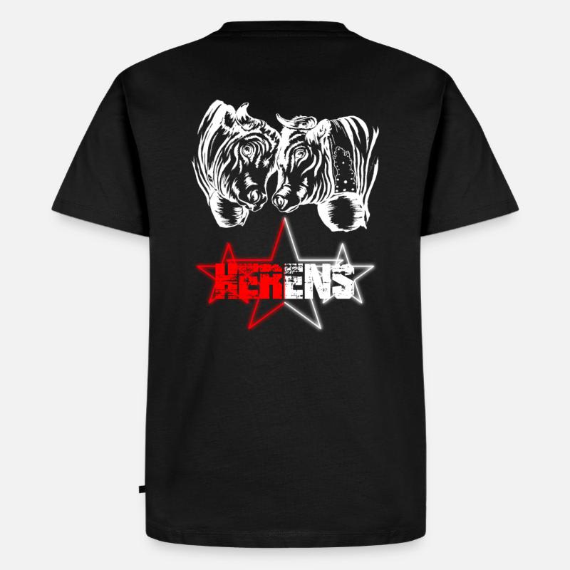 Eringer-Herd-Kühe - Männer Premium Bio T-Shirt - Schwarz