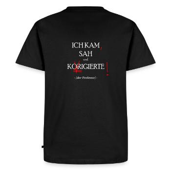 professor geschenk - T-shirt Premium bio Homme - noir - Dos - Nico (187cm)