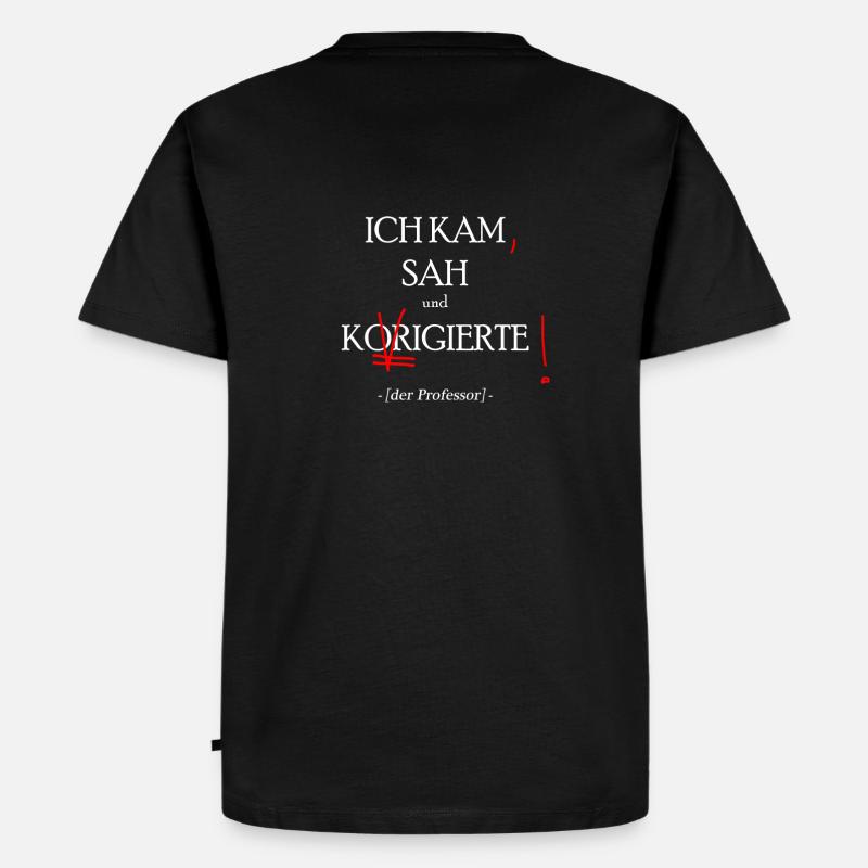 professor geschenk - Männer Premium Bio T-Shirt - Schwarz