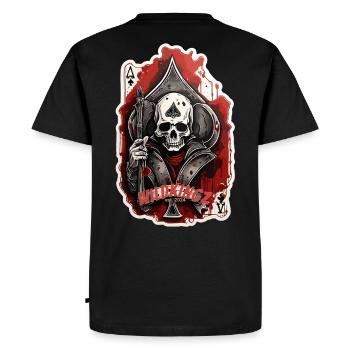 As de pique - T-shirt Premium bio Homme - noir - Dos - Nico (187cm)