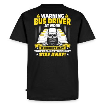 Busbus Bus Driver Bus bus cadeau - T-shirt Premium bio Homme - noir - Dos - Nico (187cm)