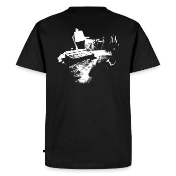dos - T-shirt Premium bio Homme - noir - Dos - Nico (187cm)