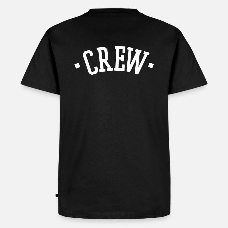 CREW - Männer Premium Bio T-Shirt - Schwarz