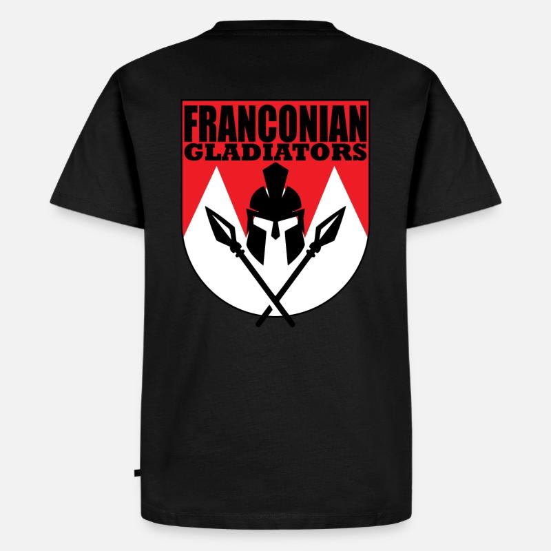 Frankonian Gladiators - Männer Premium Bio T-Shirt - Schwarz