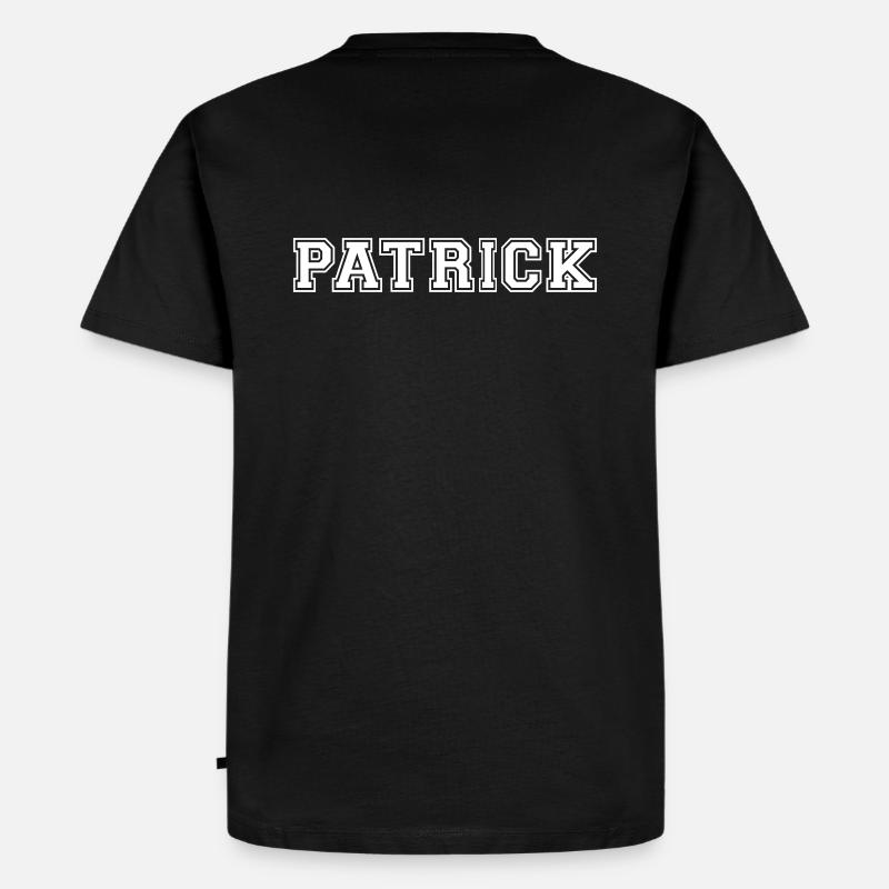 patrick - Männer Premium Bio T-Shirt - Schwarz