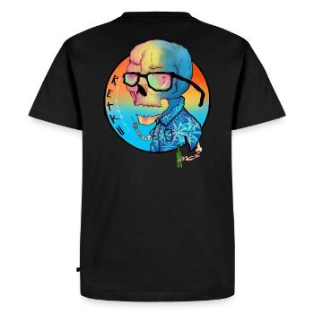 RetkuOriginals - Summer Collection - Men's Premium Organic T-Shirt - black - Back - Nico (187cm)