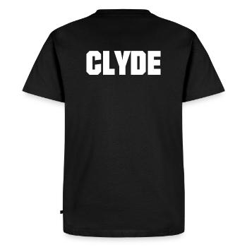 Clyde Bonnie gift gift idea - Men's Premium Organic T-Shirt - black - Back - Nico (187cm)