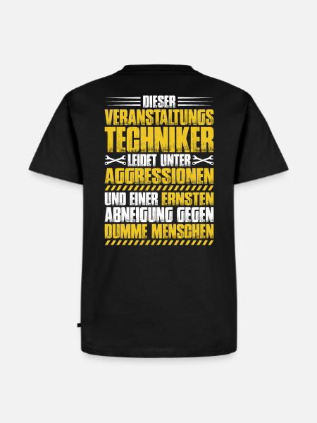Veranstaltungstechniker Event Technician - Männer Premium Bio T-Shirt - Schwarz