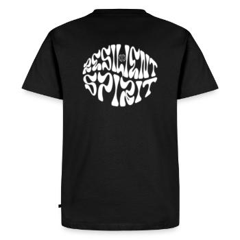 résilient - T-shirt Premium bio Homme - noir - Dos - Nico (187cm)