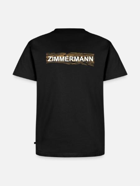 Zimmermann - Männer Premium Bio T-Shirt - Schwarz