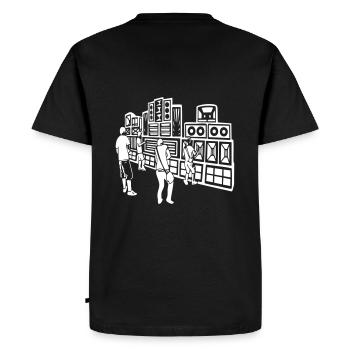 soundsystem 23 - T-shirt Premium bio Homme - noir - Dos - Nico (187cm)