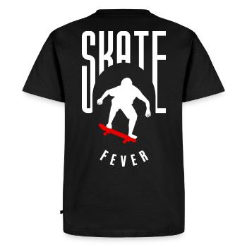 Conception de skateboard et de patineur. Dans la conception Collen - T-shirt Premium bio Homme - noir - Dos - Nico (187cm)