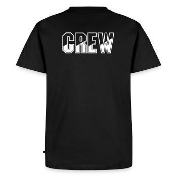 Crew Staff Team - T-shirt Premium bio Homme - noir - Dos - Nico (187cm)