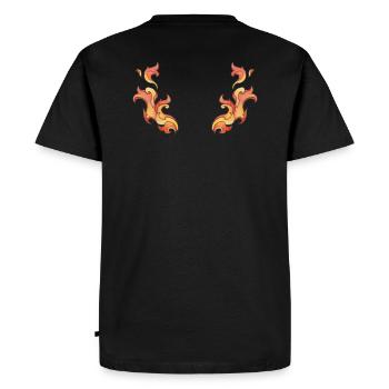 Ailes de feu - T-shirt Premium bio Homme - noir - Dos - Nico (187cm)